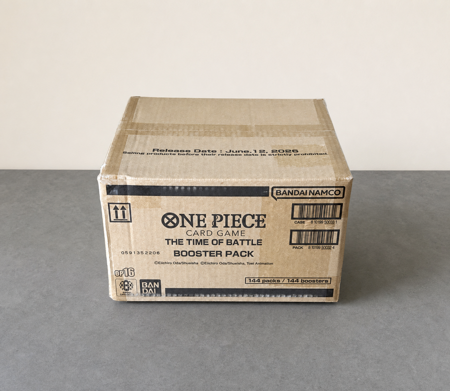 One Piece Card Game OP-16 The Time of Battle Booster Case - 144 Packs Factory Sealed