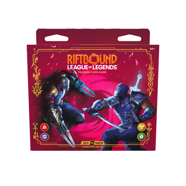 Riftbound Vendetta Showdown Decks Zed vs Shen sealed box